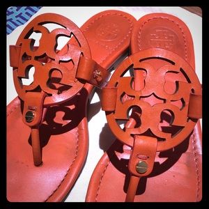 Tory Burch Sandals Miller Medallion Orange size 6